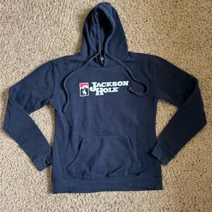 Jackson Hole Blue Hoodie size Small